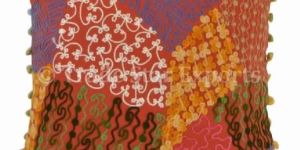 Indian Pom Pom Pillow