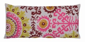 Indian Suzani Pillow Cover Embroidery Throw