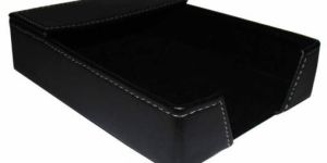 Black Standard Leather Slip Holder
