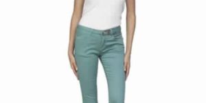 LADIES FIXED WAIST MINT CAPRI