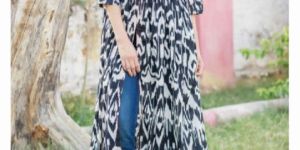 MONOCHROME IKAT TUNIC