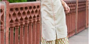 PRINTED COTTON PALAZZO SUIT