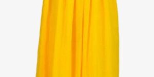 YELLOW FLARED SKIRT