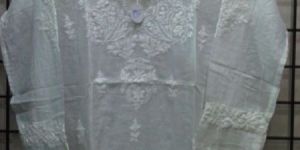 MAL WHITE EMBROIDERED TUNIC