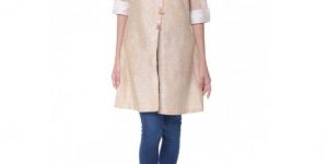 Beige Printed Jacket