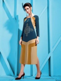 Shop This Rayon Printed Straight Cut Kurti