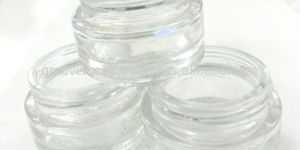 Cream Glass Jar
