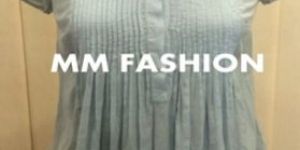 Light Blue Pin Tuck Casual Tunic