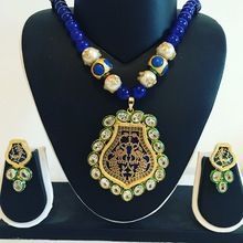 Kundan Meena Necklace