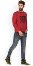 Red Cotton Sweatshirt