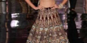 Velvet Multi Wedding Bridal Designer Lehenga Choli