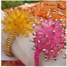 4 PC Set Crystal Constellation Napkin Rings