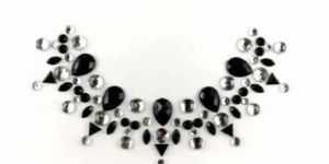 Neck Jewel Black Silver