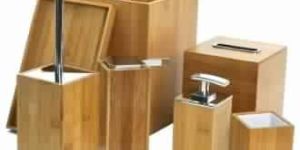 Wooden 8 Piece Bathroom Set