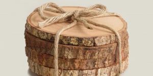 WOODEN SLICE COASTER