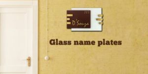 Glass Name Plates