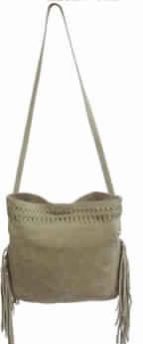 Suede Fringe Crossbody Bag