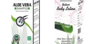 ALOE VERA SHAMPOO WITH BESURE ALOE VERA BODY LOTION