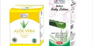 ALOE VERA SUN SCREEN CREAM WITH BESURE ALOE VERA BODY LOTION