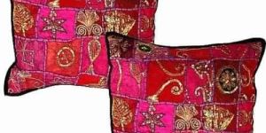 Vintage Sari Decorative Patch Work Cushion Cover