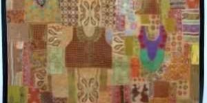 Vintage Sari Patchwork Tapestry Wall Hanging Curtains