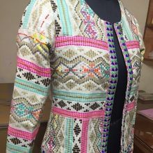 Embroidered Jaquard Jacket
