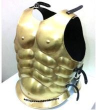 Jacket Roman Muscle Breast Plate Medieval Armor Antique Brass Jacket