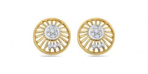 Winter Poem Diamond Gold Earring