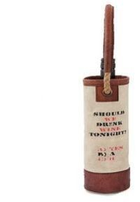 Recycled Cotton Canvas Wine Bottle Bag
