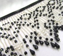 Silver Beaded Fringe