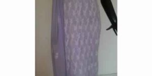 KIA SOFT LAVENDAR FULL PANEL EMBROIDERED FAUXGEORGETTE SUIT
