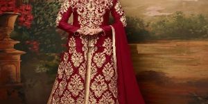 Panihari Premium - 19004 Pink Color Silk Embroidered Lehenga