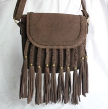 Stylist Suede Leather Shoulder Bags