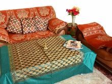 Silk Table Runner Tablecloth Brocade Multicolor Wedding Table Cover