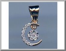 Diamond Solitaire Look Pendant