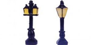 Wonderland Set of 2 Miniature Street Lights for Bonsai Decoration
