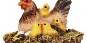 Wonderlnad Miniature Fairy Garden Hen and Chicks