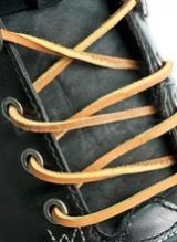 Square Genuine Leather Boot Laces