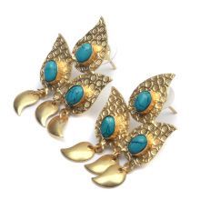 Sugar Druzy Jewelry Gold Plated Earring