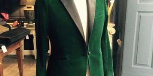 Elegant Green Velvet Jacket