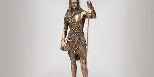 Copper Finish Standing Shiva