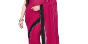 Plain Chiffon Saree