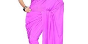 Plain Marble Chiffon Saree