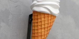 Fiberglass Vanilla Ice Cream Cone