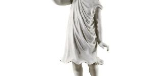 Garden Girl Fiber Statue