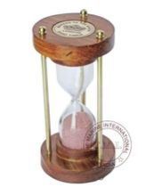 Wood & Brass Sand Timer