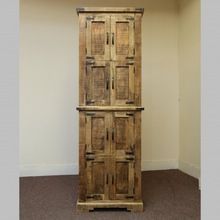 Solid Mango Wood Storage Cabinet , Vintage Tall Cabinet, Home Industrial Furniture