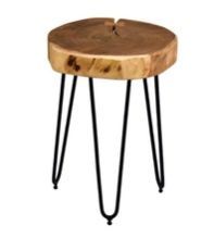 WOODEN SLAB BAR STOOL