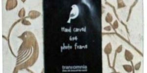 Wooden Sparrow Design Photo Frame