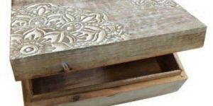 Wooden Square Design Box